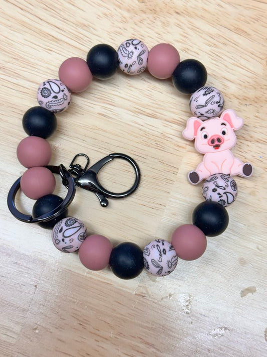 Piggie Keychain Wristlet