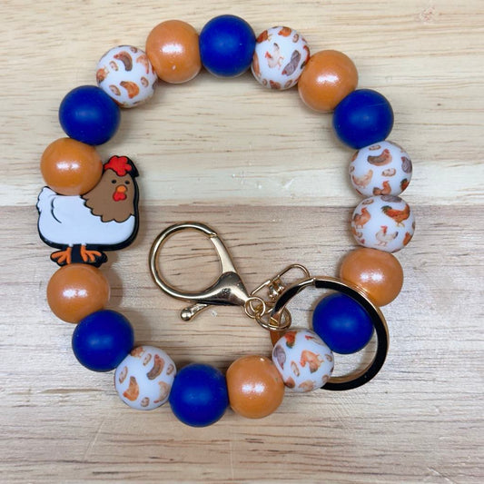 Chicken Keychain Wristlet