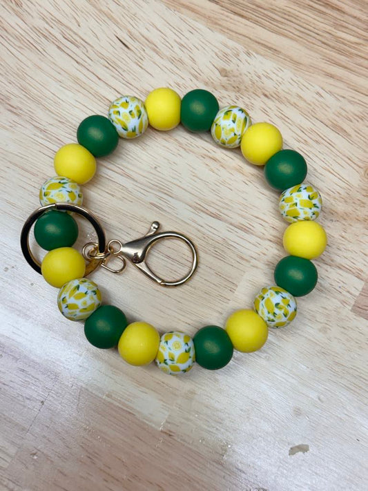 Lemons Keychain Wristlet