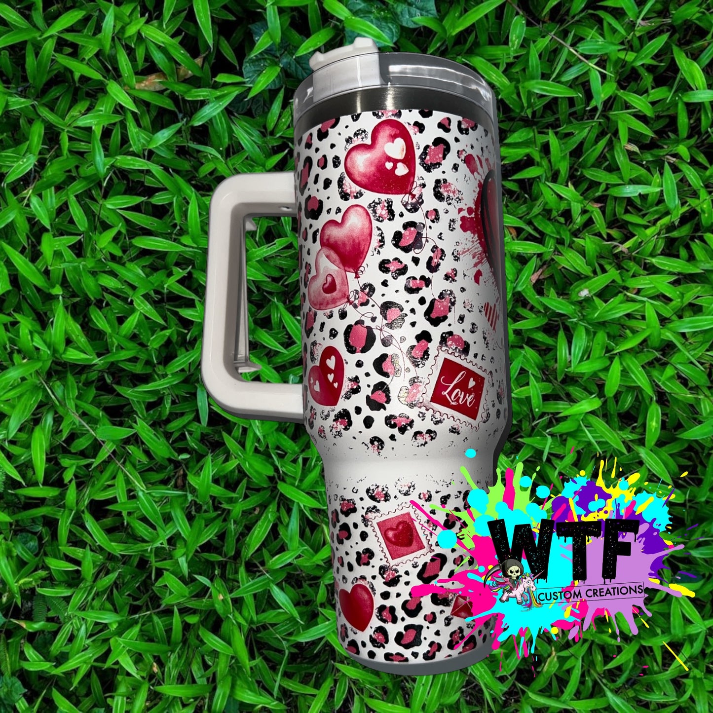 LOVE LEOPARD 40OZ TUMBLER