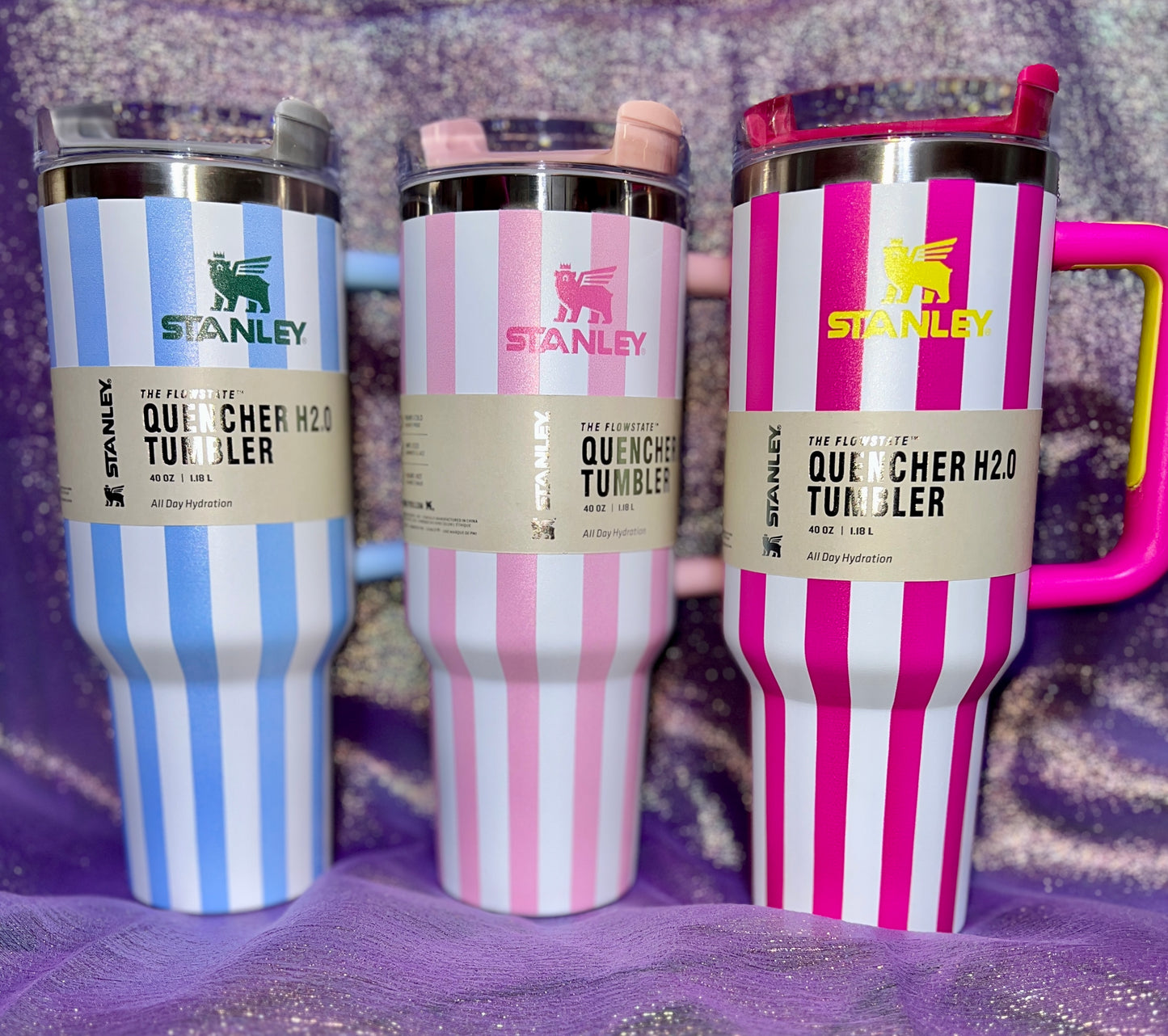 STRIPED 40OZ TUMBLERS