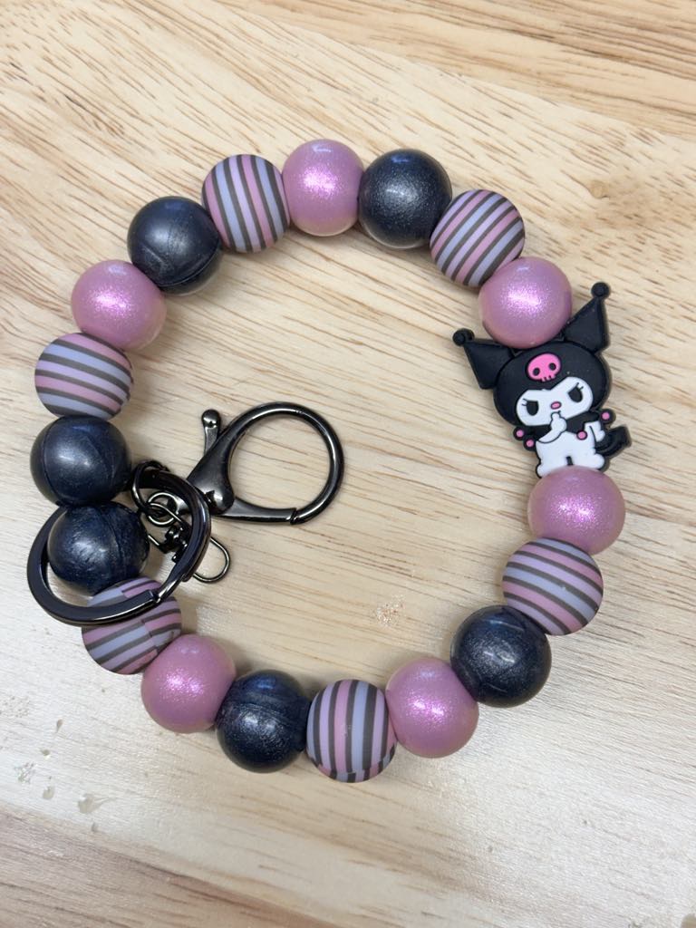 Kuromi Anime Wristlet